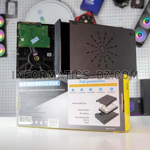Pack 2 IN 1 RACK HDD 3.5 USB 3.0 + Seagate SkyHawk 1TB HDD
