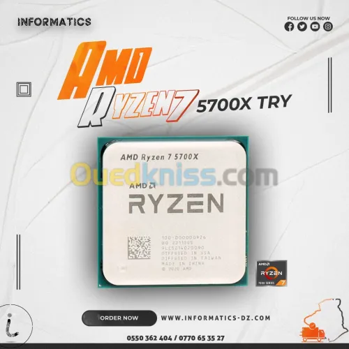 AMD Ryzen 7 5700X PROCESSOR 8 couers 16 threads