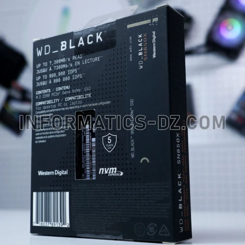 NVMe WD BLACK SN850X PCIe4 With Heatsink 1TB
