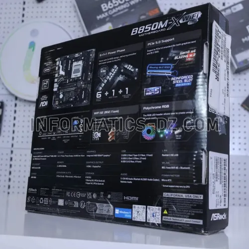 ASRock B850M-X WiFi AM5 DDR5 Micro-ATX Motherboard
