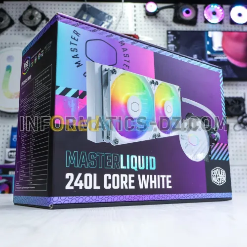 WATER COOLING COOLER MASTER MasterLiquid 240L ARGB BLACK WHITE