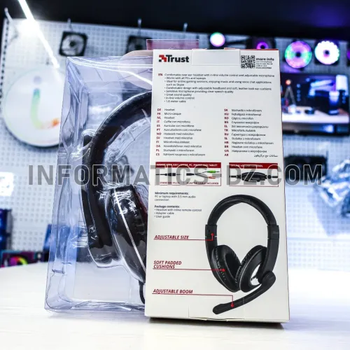 Combo TRUST 4-en-1 - Clavier et souris sans fil, webcam 720p et casque
