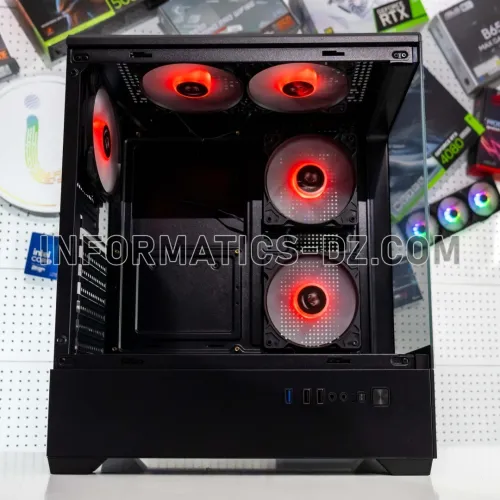 CASE HYBROK MOON 5 FAN ARGB BLACK / WHITE