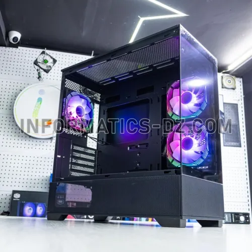 CASE GameMax VISTA Mid-Tower BLACK / WHITE - avec/sans Fans