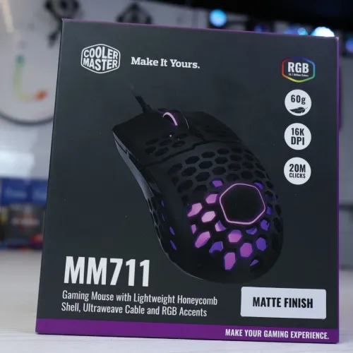 Cooler Master MM711 Matte Finish Gaming Mouse RGB -- SOURIS GAMING