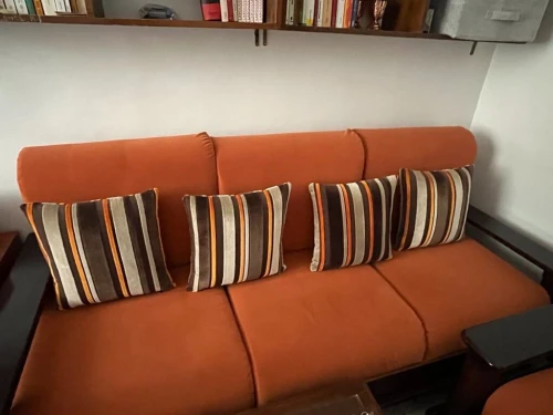 Fauteuils 5 places + table basse