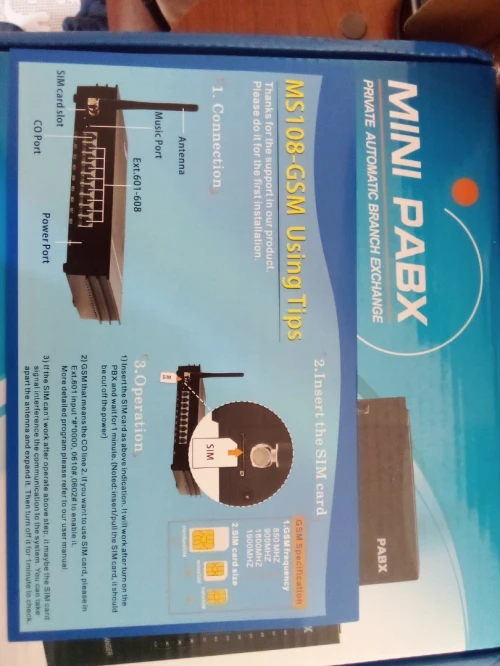 MINI standard téléphonique PABX SOHO Avec 02 Sortie externe :GSM (Mobils, OoredoO, Dezzy)+ PSTN(AT)