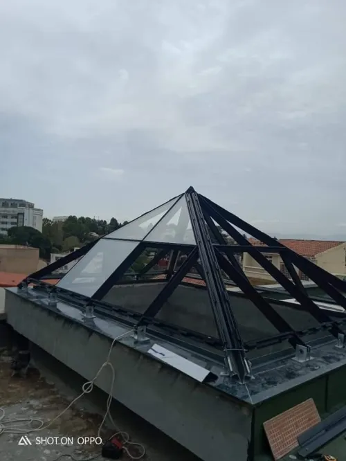 Mûr Rideau Alucobond Habillage Intér Et Extérieur Menuiseries PVC Aluminium Travaux De Fer