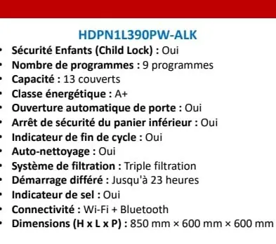 !!PROMOTION!! LAVE VAISSELLE HOOVER 13couvert//ouverture automatique//inverter
