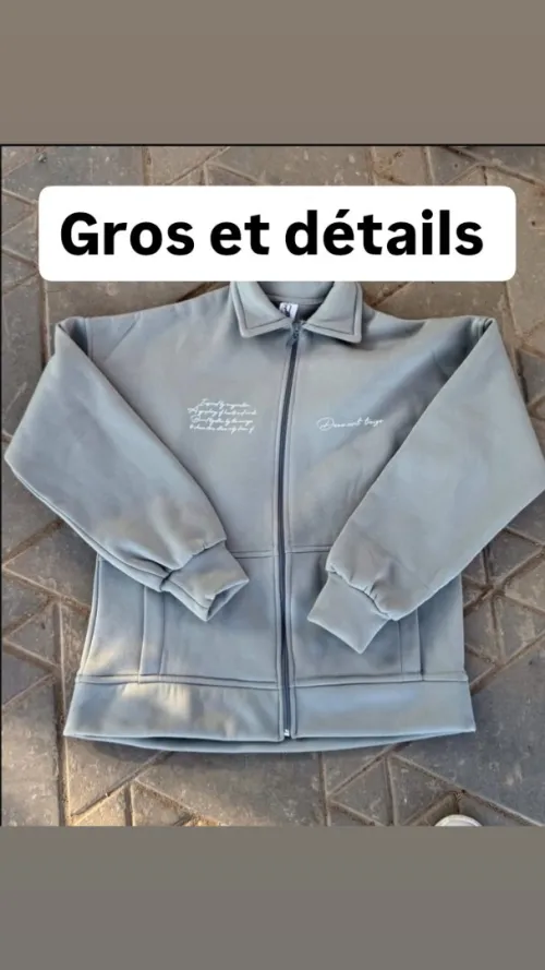 Veste oversize gros et détails quantité li habit