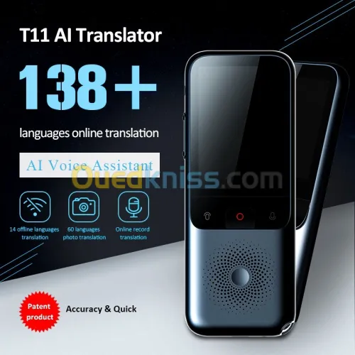 مترجم Traducteur portable offline /online écran tactile AI voice translator tous le langues