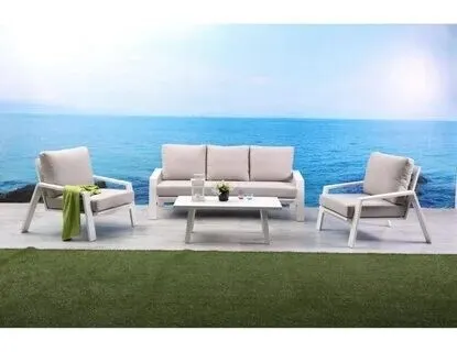 Salon jardin aliminum disponible la forme L 
