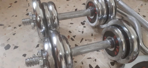 Bare + haltère + disque 45kg