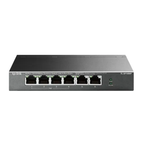 SWITCH 6 PORT 10/100 MBPS AVEC 4 PORTS POE+ TPLINK