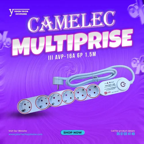 MULTIPRISE PROTECT A/B AVP 16A 6P 1.5M CAMELEC