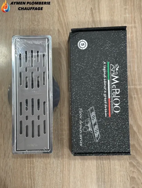 CANIVEAU DE DOUCHE INOX 300X10