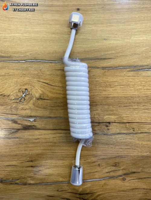 FLEXIBLE RESSORT DOUCHETTE ABLUTION FLR PLASTIQUE BLANC ML-H002DHXW