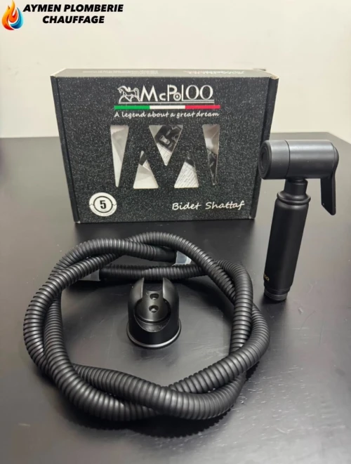 Kit ablution noir rond mcpolo