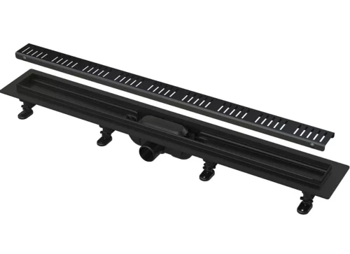 CANIVEAU DE DOUCHE INOX NOIR 55CM ALCA