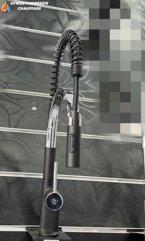 MITIGEUR DE CUISINE A RESSORT NOIR -MONZA BLACK- FLR