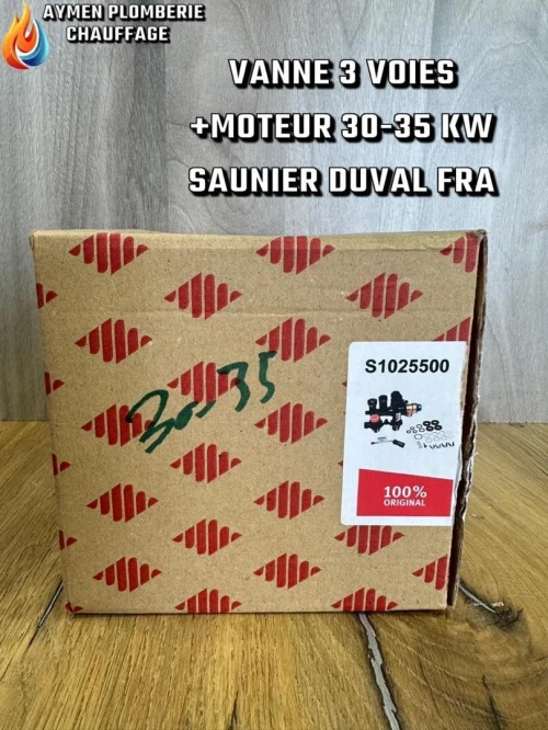 VANNE 3 VOIES + MOTEUR 30-35 kw SAUNIER DUVAL FRANCAIS
