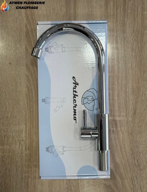 ROBINET CUISINE A BEC CHROMÉ MONO -VERA- FLR