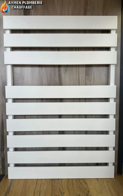 SECHE LINGE ALUMINIUM MEZZALUNA 800/450 BLANC