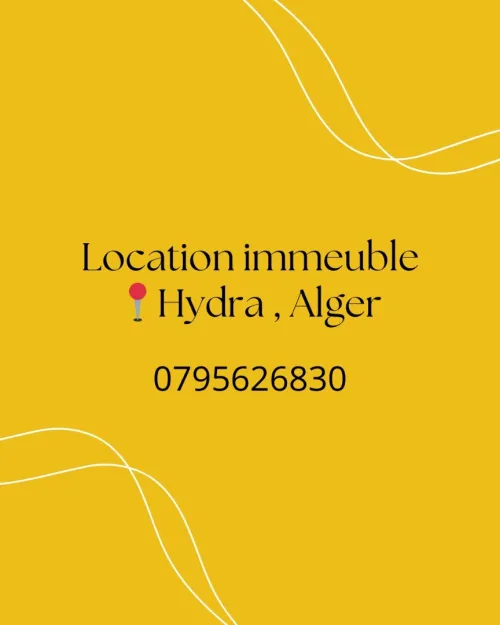 Location Immeuble Alger Hydra