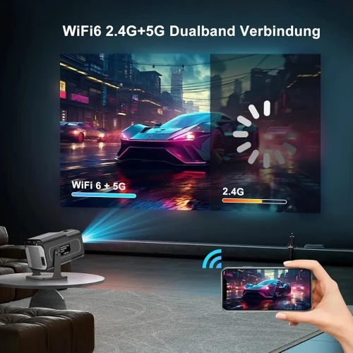 Projecteur datashow Android WiFi bleutooth 4K livraison disponible