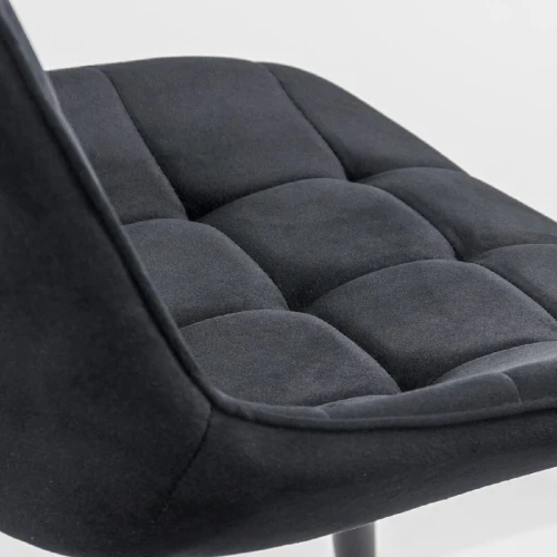 Chaise de salle à manger en velours 