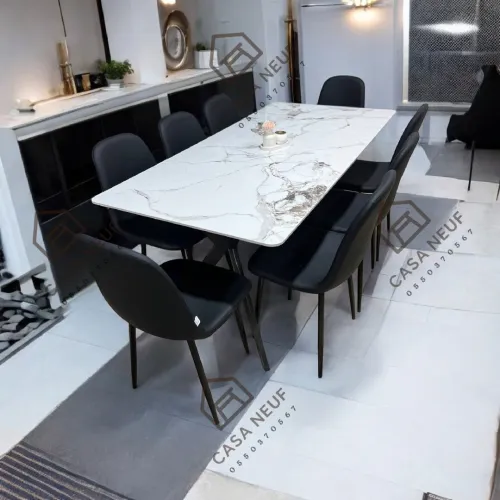 table de 8 chaises