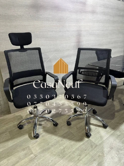 Chaises de bureau tulipe et filet