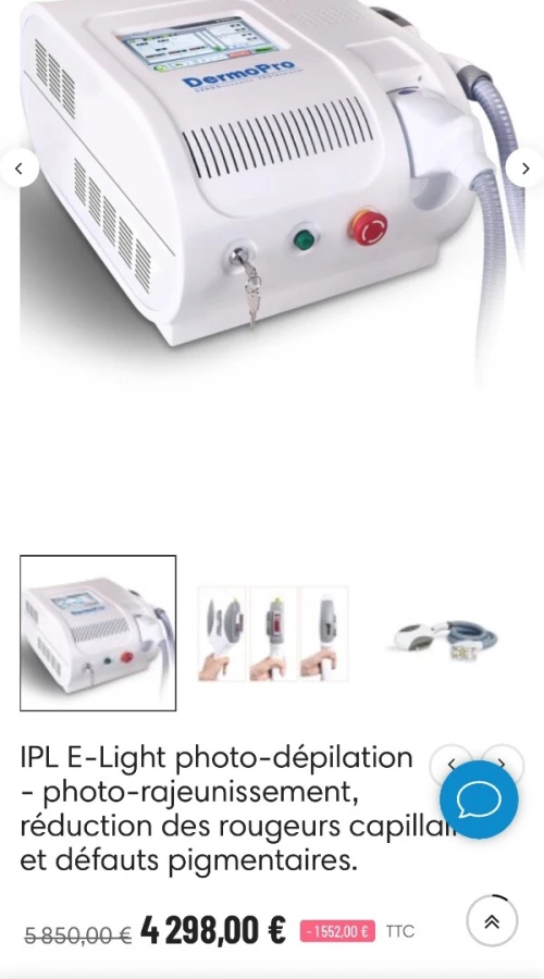 IPL E light lumière pulsée