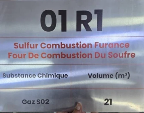 Plaque signalétique en aluminium