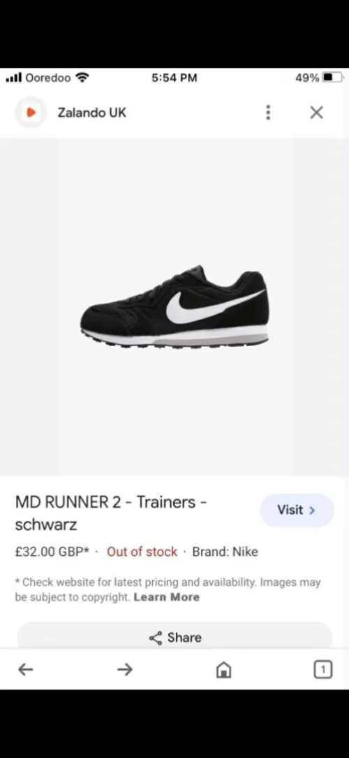 Basket NIKE ORIGINAL presque neuf Pointure 39