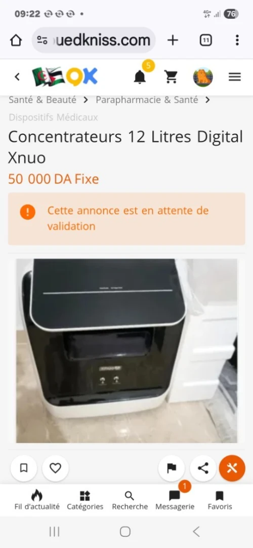 Concentrateurs digital 12 litres