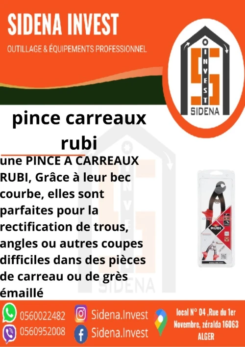 PINCE Carreaux RUBI