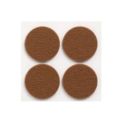 FEUTRE ADHÉSIF SYNTHÉTIQUE DIA 38mm BLANC ET MARRON  INOFIX ART: 4083-2-4+ {1 BLISTER 4pcs}
