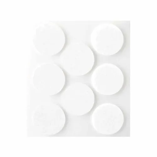 TAMPONS FEUTRE ADHÉSIFS SYNTHÉTIQUES 27X3mm BLANC et MARRON  INOFIX ART: 4073-2-4 + {1 BLISTER 8pc}