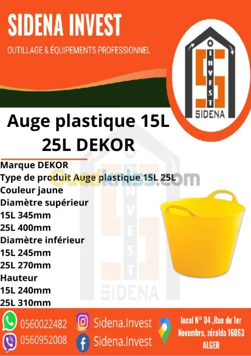  Auge Platre Jaune 15L 25L DEKOR