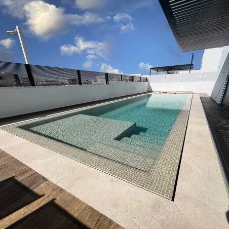Réalisation piscine a skimmer / debordemment algerie