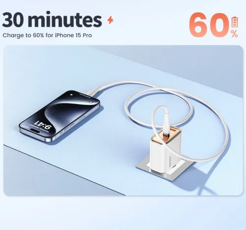Chargeur 45W GAN 3 ports USB Type C - Type A (avec Cable 100W)