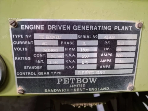 Groupe électrogène cummins 275kva