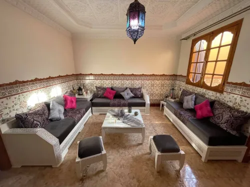 Salon Marocain Luxe En Bois Rouge Originale