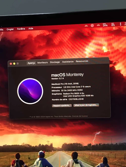 Macbook pro 2018 i7 32gb ram 500ssd double carte graphique