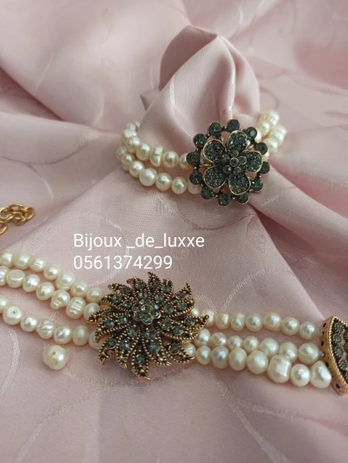 Bracelet en perles de culture أسورة من الجوهر الحر اللؤلؤ