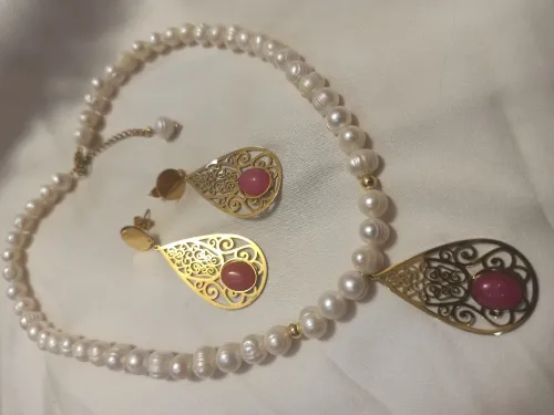 Parure en perles de culture joher hor.طاقم الجوهر الحر 