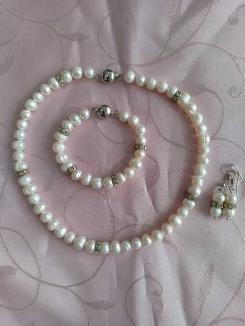 Parure en perles de culture joher hor 🌞طاقم من الجوهر الحر 🌞