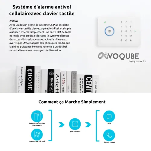 Alarm Sans FIL CHUANGO, Maison Bureau et mini Entreprise