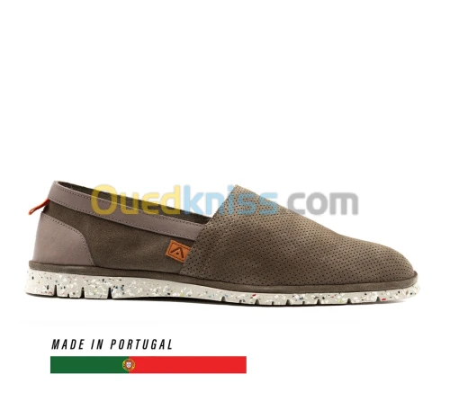 AMBITIOUS AMBER Perforated Suede Slip-On